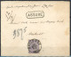 [Document SUP] N° 41 Seul Sur Superbe Enveloppe Assurée De Roclenge Le 22 Mars 1887 Vers Maestricht. Rare Et Superbe - 1883 Léopold II