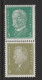 Reichspräsidenten 1932, Combinatie S 42, Ungebraucht,  7,50€ Kat. - Postzegelboekjes & Se-tenant