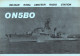 (RECTO / VERSO) CARTE BELGIAN NAVAL AMATEUR RADIO STATION ON5BO - DOC FR - Radio Broadcasting