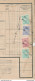608/29 -- Quadricolore Timbres Fiscaux 1923 S/ Lettre De Voiture De REICHSHOFFEN Par Chemins De Fer Elsass Lothringen - Documentos