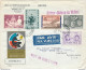 414/29 - Belgique Exposition Universelle BRUXELLES 1958 - Lettre Avion Vers USA + Vignette Expo + Divers Contenus - 1958 – Bruxelles (Belgique)
