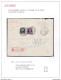 DDY 842 -- Courrier RECOMMANDE - Enveloppe TP Montenez + Houyoux TOURNAI 2 Vers BXL 1923 - Verso Fernand Jacmin , Avocat - 1921-1925 Petit Montenez