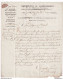 589/33 - Lettre Précurseur 94 BRUXELLES An 12 Vers BRUGES - Franchise Et Entete Le Directeur De L' Enregistrement - 1794-1814 (Periodo Frances)
