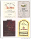 Etiquettes  Décollées Côteaux D'Aix En Provence 1992, 1993, 1997, 2004, 2005 - - Pink Wines