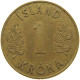 ICELAND KRONA 1957  #MA 067909 - Islande