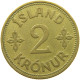 ICELAND 2 KRONUR 1940  #MA 064701 - Islande