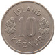 ICELAND 10 KRONUR 1976  #MA 067584 - Islanda