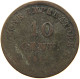 ITALY STATES NAPOLEON I. 10 CENTESIMI 1811 M NAPOLEON I. (1804-1814, 1815) #MA 100763 - Napoleoniche