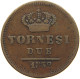 ITALY KINGDOM OF TWO SICILIES 2 TORNESI 1852 FERDINAND II. (1830-1859) #MA 022470 - Deux Siciles