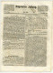 DISINFETTATA PER CONTATTO Augsburg Allgemeine Zeitung 325 V 21. November 1850 Desinfektionsstempel - Historical Documents