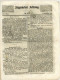 DISINFETTATA PER CONTATTO Augsburg Allgemeine Zeitung 332 V 28. November 1850 Desinfektionsstempel - Documenti Storici