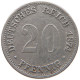 KAISERREICH 20 PFENNIG 1874 B  #MA 105178 - 20 Pfennig