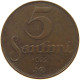 LATVIA 5 SANTIMI 1922  #MA 063003 - Latvia