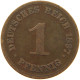 KAISERREICH PFENNIG 1897 A  #MA 068149 - 1 Pfennig