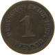 KAISERREICH PFENNIG 1887 A  #MA 100145 - 1 Pfennig