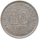 MALAYA 10 CENTS 1941 GEORGE VI. (1936-1952) #MA 068856 - Malaysia