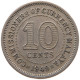 MALAYA 10 CENTS 1949 GEORGE VI. (1936-1952) #MA 065566 - Malaysie