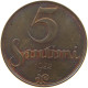 LATVIA 5 SANTIMI 1922  #MA 004677 - Lettonia