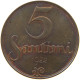 LATVIA 5 SANTIMI 1922  #MA 004677 - Lettonie
