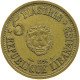 LEBANON 5 PIASTRES 1955  #MA 066211 - Liban