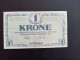 Billet Danemark 1 Krone 1921 - Denemarken