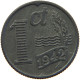 NETHERLANDS CENT 1942 WILHELMINA 1890-1948 #MA 067233 - 1 Centavos