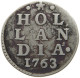 NETHERLANDS 2 STUIVER 1763  #MA 021428 - Monedas Provinciales