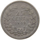 NETHERLANDS 25 CENTS 1849  #MA 021129 - 1840-1849: Willem II.