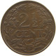 NETHERLANDS 2 1/2 CENT 1941 WILHELMINA 1890-1948 #MA 067239 - 2.5 Centavos