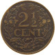 NETHERLANDS 2 1/2 CENT 1916 WILHELMINA 1890-1948 #MA 067791 - 2.5 Cent