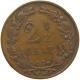 NETHERLANDS 2 1/2 CENT 1898 WILHELMINA 1890-1948 #MA 067244 - 2.5 Centavos