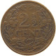 NETHERLANDS 2 1/2 CENT 1913 WILHELMINA 1890-1948 #MA 067242 - 2.5 Cent