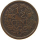 NETHERLANDS 1/2 CENT 1916 WILHELMINA 1890-1948 #MA 067287 - 0.5 Cent