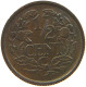 NETHERLANDS 1/2 CENT 1898 WILHELMINA 1890-1948 #MA 067282 - 0.5 Cent