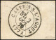 Lettre De Paris Expédiée En Pli Confié Pour Castres-sur-l'Agout, Cachet De Passage TOURS 1 OCT. 70, Taxe 30 DT Annulée P - Krieg 1870