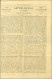 Etoile 3 / N° 37 Càd PARIS / PL. DE LA MADELEINE 28 OCT. 70 Sur Gazette Des Absents N° 1 Pour Sorgues Par Bourron (Seine - Krieg 1870