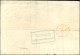 Etoile 22 / N° 37 Càd PARIS / R. TAITBOUT 10 FEVR. 71 Sur Lettre Avec Texte Insuffisamment Affranchie Pour Londres. Au V - Guerre De 1870