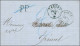 Cachet Télégraphique Bleu VAGNEY * 5 JANV. 71 + PP (manuscrit) Sur Lettre Avec Texte Pour Epinal. Au Recto Cachet Provis - Krieg 1870