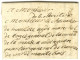 '' De La Charité '' Sur Lettre Avec Texte Daté Du 18 Mars 1742 Adressée à L'armée De Maillebois. - TB / SUP. - Armeestempel (vor 1900)