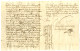 Lettre Avec Très Bon Texte Daté De L'archipel Des Açores Au Large De L'île Tercere Le 3 Mars 1694 Pour Bordeaux, Au Rect - Sonstige & Ohne Zuordnung