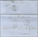 Càd GIBRALTAR Sur Lettre Avec Texte Daté De Gibraltar Le 24 Juin 1861 Pour Oran, Au Recto Cachet D'entrée ST JEAN DE LUZ - Autres & Non Classés