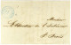 Càd Bleu St PAUL / ILE DE LA RÉUNION Sur Lettre Avec Texte Adressée à St Denis. 1849. - TB / SUP. - Other & Unclassified