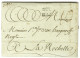 Lettre Avec Très Bon Texte Historique Daté De Saint Marc Le 18 Septembre 1778 Pour La Rochelle. Au Recto, Marque Postale - Entry Postmarks