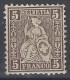 Suiza 0035 * Charnela. 1862 - Nuevos