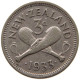 NEW ZEALAND 3 PENCE 1933 GEORGE V. (1910-1936) #MA 021196 - Nouvelle-Zélande