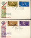 4 COVERS  EUROPEJSKIE IGRZYSKA KOLARSKIE 1962   2 SCANS - Storia Postale