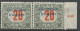 HONGRIE ( ARAD ) TAXE N° 10 Variétée R Encoché à Française Tenant à Normal  NEUF** LUXE SANS CHARNIERE / Hingeless / MNH - Autres & Non Classés