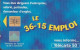 F804 11/1997 - 36.15 EMPLOI - 50 SO3- (verso : N° A+7+A+6 Chiffres Deux Lignes - 2ème Ligne Vers La Droite) - 1997