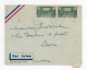 !!! OUBANGUI CHARI, LETTRE PAR AVION DE MOBAYE DE 1936 POUR L'ISERE - Covers & Documents