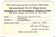 American Automobile Association - New-York - 1956  -  Pierre De Lagarde Boal - Member Card - Etats-Unis